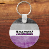 Asexual pride flag key ring キーホルダー (正面)