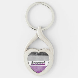 Asexual pride flag key ring キーホルダー