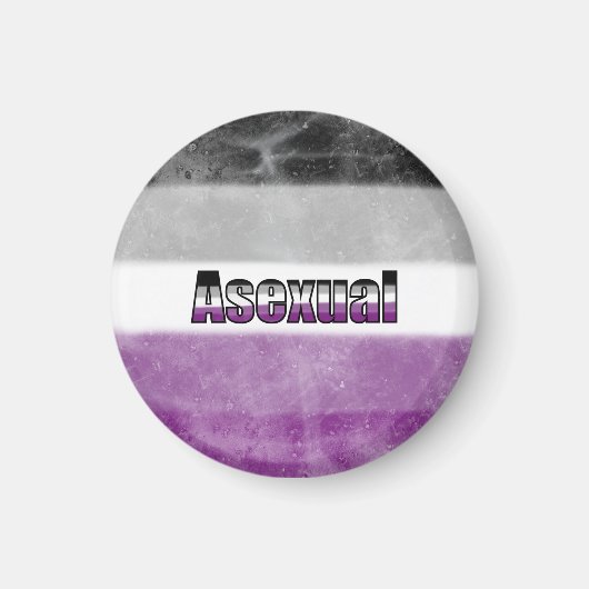 Asexual pride flag magnet マグネット (正面)