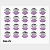 Asexual pride flag sticker ラウンドシール (シート)