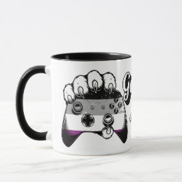 Asexual Pride Game On Tiger Paw Controller Mug 26 マグカップ