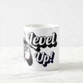 Asexual Pride Level Up Tiger Paw Controller Mug コーヒーマグカップ (中央)