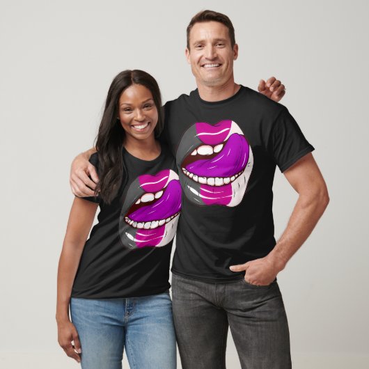 Asexual Pride LGBTQ Ace Lips Party  Tシャツ (ユニセックス)