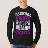 Asexual Rights Are Human Rights Protest March Ace  Tシャツ (正面)
