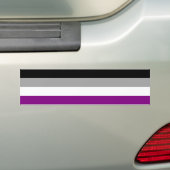 Asexuality flag Bumper Sticker バンパーステッカー (車上)