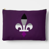 Asexuality pride fleur-de-lis  アクセサリーポーチ (正面)