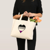 Asexuality pride heart Tote Bag ミニトートバッグ (正面(商品))