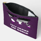 Asexuality Pride Map of The World  アクセサリーポーチ (見開き)