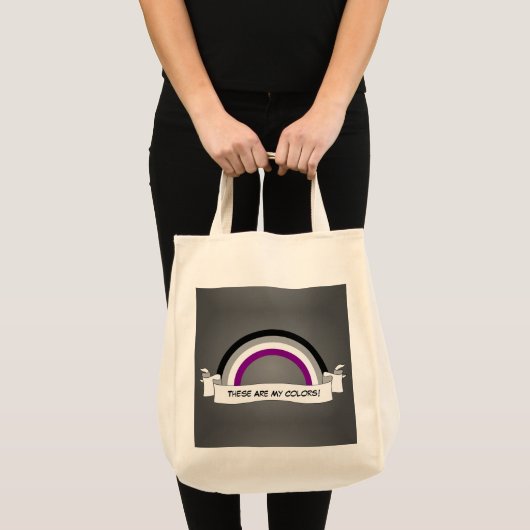 Asexuality rainbow pride  トートバッグ (正面(商品))