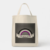 Asexuality rainbow pride  トートバッグ (裏面)