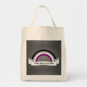 Asexuality rainbow pride  トートバッグ (正面)