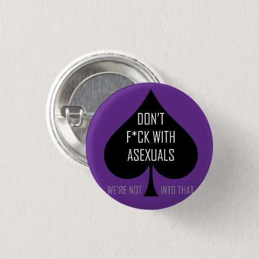 asexualsのf*ckは 缶バッジ (正面&裏面)