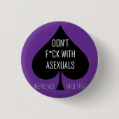 asexualsのf*ckは 缶バッジ (正面)