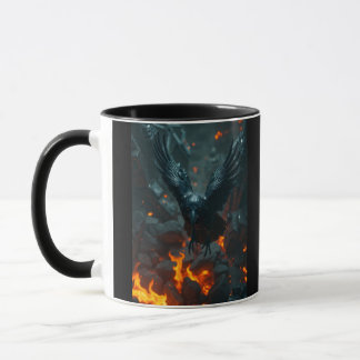 Ash and Ember – Rebirth Crow Mug | Dark Curiosity  マグカップ