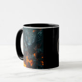 Ash and Ember – Rebirth Crow Mug | Dark Curiosity マグカップ (正面左)