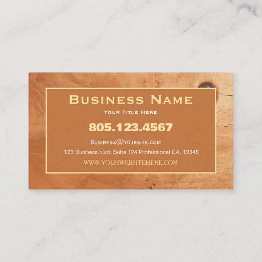 Ash Burl Wood Texture 名刺 (裏面)