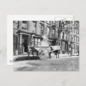 Ash Cart New York 1896 ポストカード (正面/裏面)