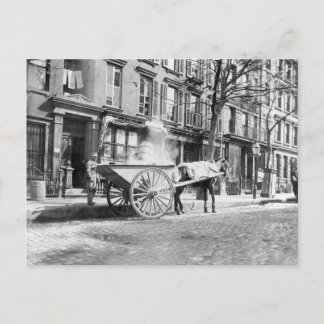 Ash Cart New York 1896 ポストカード