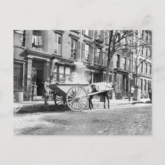 Ash Cart New York 1896 ポストカード (正面)