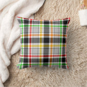 Ash Gray Black Multicolour Flannel Plaid Tartan クッション (ブランケット)