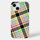 Ash Gray Black Multicolour Flannel Plaid Tartan Case-Mate iPhoneケース (裏面)