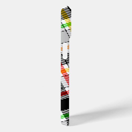 Ash Gray Black Multicolour Flannel Plaid Tartan Case-Mate iPhoneケース (裏面 / 右)