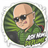 Ash Nom DePlume ビニールステッカー シール (正面)