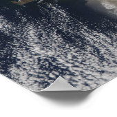 Ash plume from Eyjafjallajokull Volcano, Icelan ポスター (角)