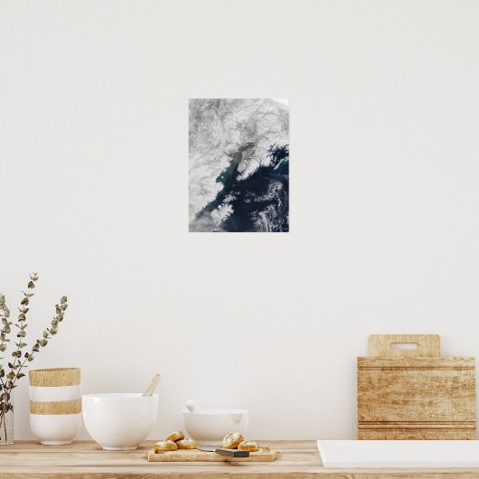 Ash plume from Mount Redoubt, Alaska ポスター (キッチン)