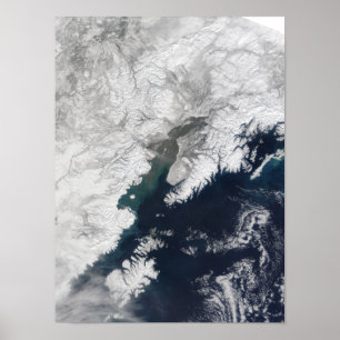Ash plume from Mount Redoubt, Alaska ポスター
