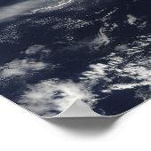 Ash Plume from Soufriere Hills, Montserrat ポスター (角)