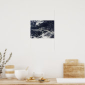 Ash Plume from Soufriere Hills, Montserrat ポスター (キッチン)