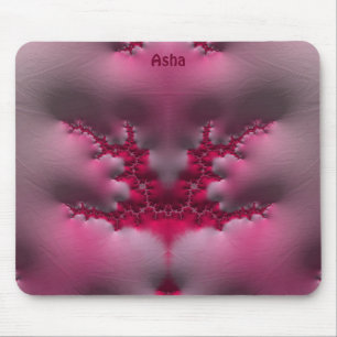 ASHA ~ピンクと白 マウスパッド