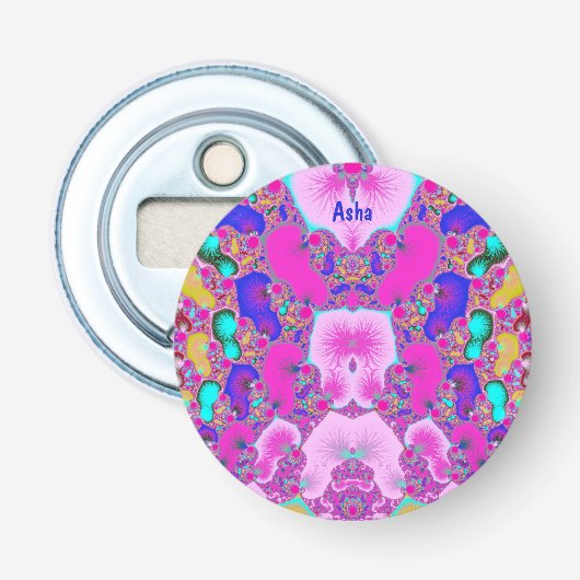 ASHA ～色かわいらしの数々の～3Dフラクタル 栓抜き (正面)