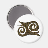 Ashanti Symbol Mut Adinkra マグネット (正面/裏面)