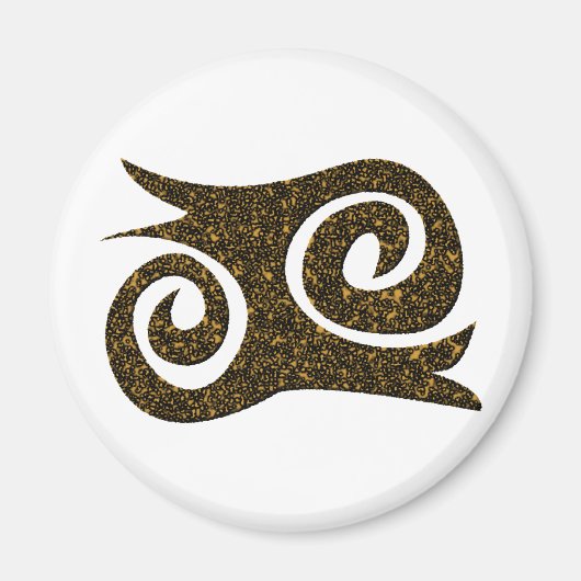 Ashanti Symbol Mut Adinkra マグネット (正面)