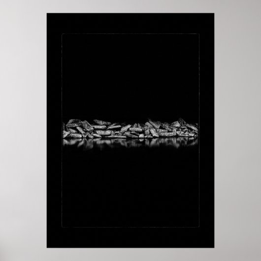 Ashbridges Bay Breakwall No 1 with Border ポスター (正面)