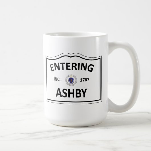 ASHBYマサチューセッツの故郷の固まりMA Townie コーヒーマグカップ (右)