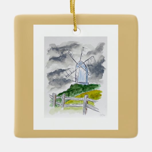 Ashcombeの製造所のクリスマスのオーナメント セラミックオーナメント (正面)