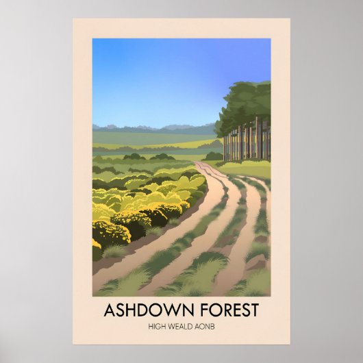 Ashdown Forest Travel Poster ポスター (正面)