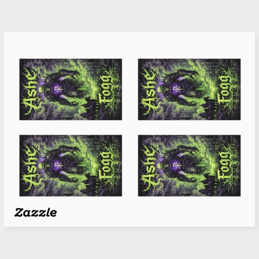 Ashe and Fogg Stickers 長方形シール (シート)