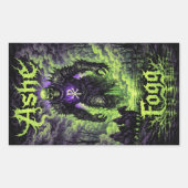 Ashe and Fogg Stickers 長方形シール (正面)