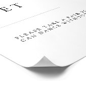 ASHERエレガント Krightnessの結婚フリップフロップ ポスター (角)