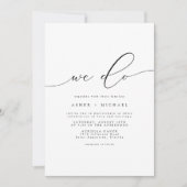 ASHER書エレガント道の台本は次のと結婚おりだ 招待状 (正面)