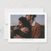 ASHER書エレガント道の水平日付を保存 招待状 (裏面)