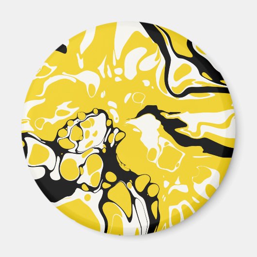 Asher – ゆがみ抽象化 マグネット (正面)