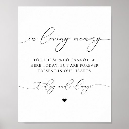 ASHER 愛を込めた美しい筆記体のメモリーサイン ポスター (正面)