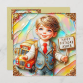 ASHER ～誕生日カード～道路横断モニタ～ (正面/裏面)