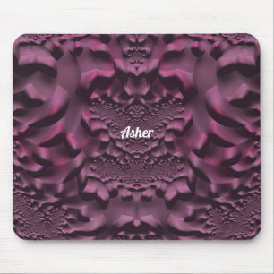 ASHER ～3Dピンクと紫のマウスパッド マウスパッド