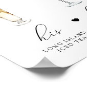 ASHER Elegant Watercolor Cocktail Signature Drink ポスター (角)